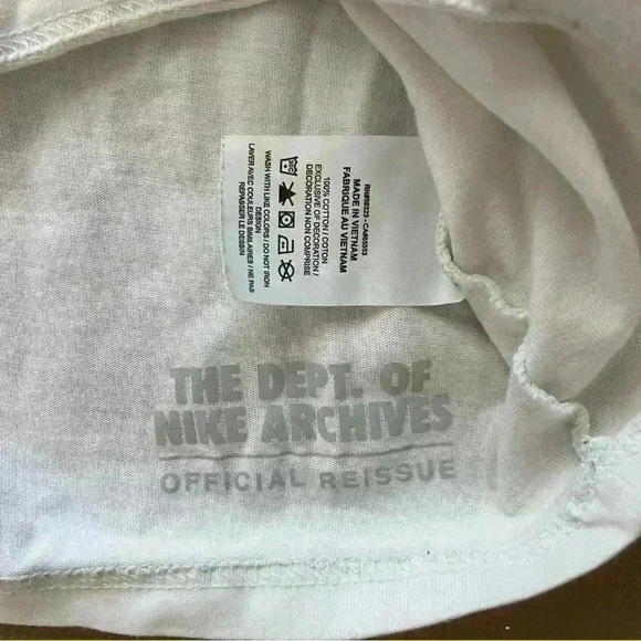 NIKE Air Logo Reissue T-Shirt M White Red Purple Max Retro 90's Loose - Picture 9 of 11